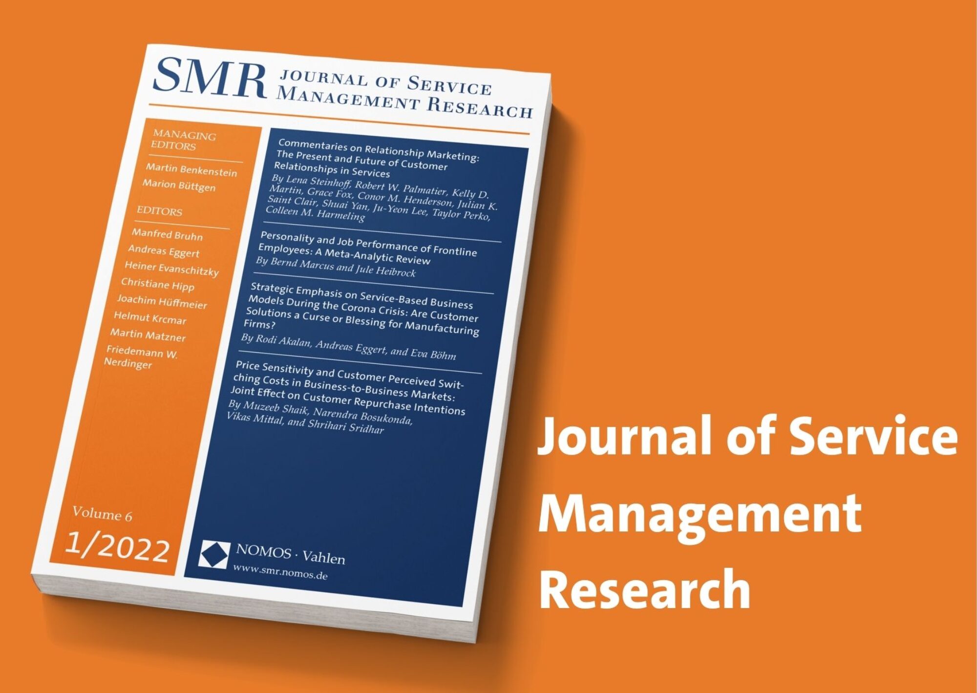 Journal of Service Management Research ab 2022 bei Nomos - nomos.de